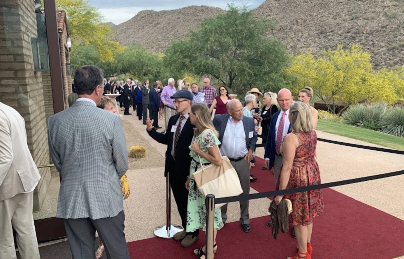 Guests arriving for a curated destination experience